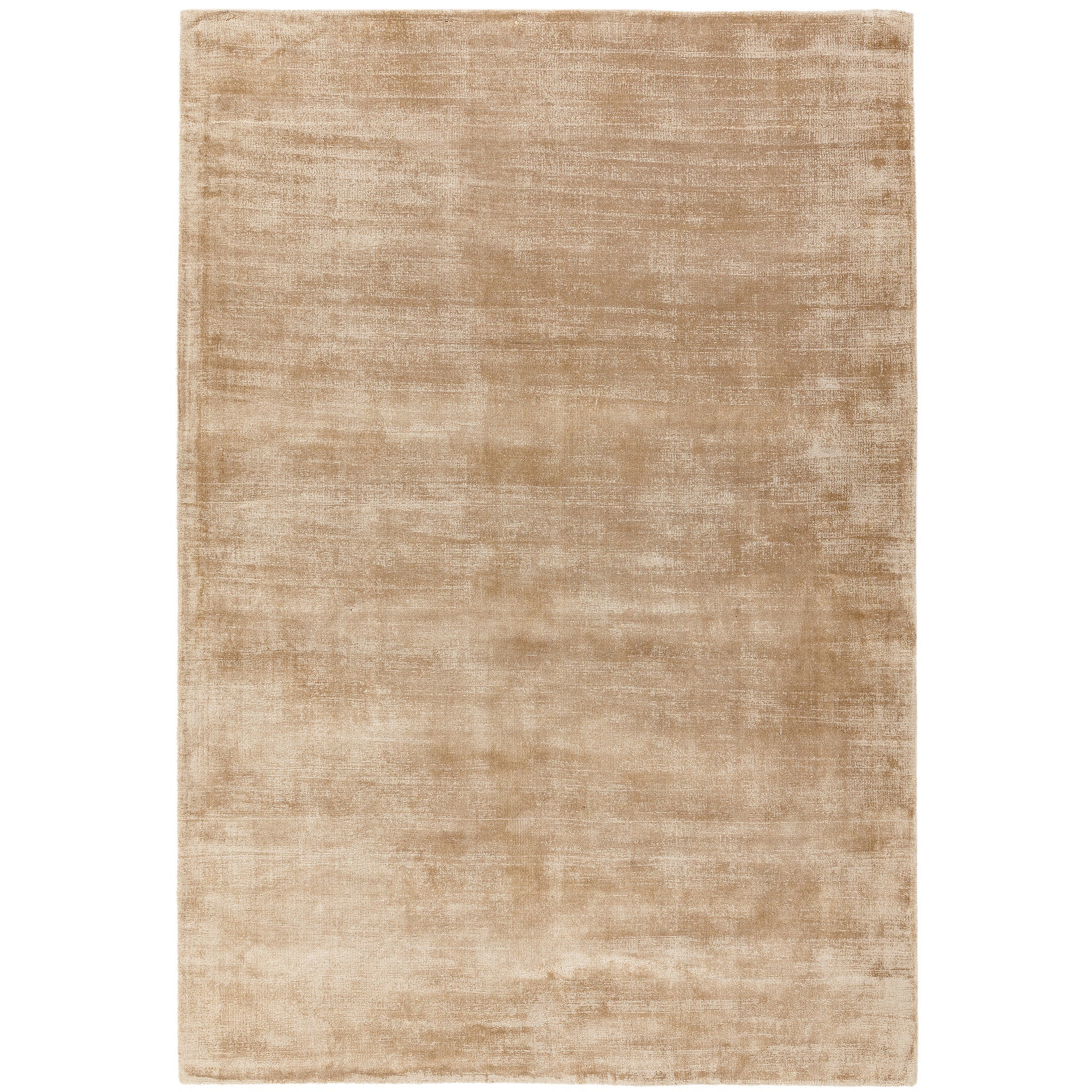 Luxury handwoven viscose rug, in champagne colour, with a tip sheared finish giving a vintage effect. Size - Extra Large Pile Height: 7mm Dimensions: 2400 x 3400 mm 100% Viscose Hand Woven in India Delivery: 5-7 days